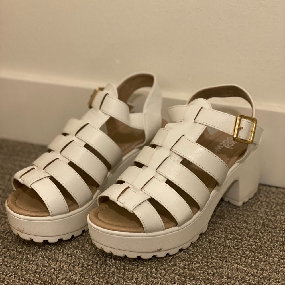Platform block heel women’s sandal